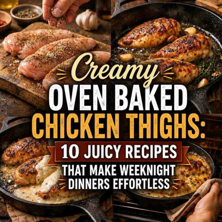 Creamy Oven Baked Chicken Thighs: 10 Juicy Recipes That Make Weeknight Dinners Effortless