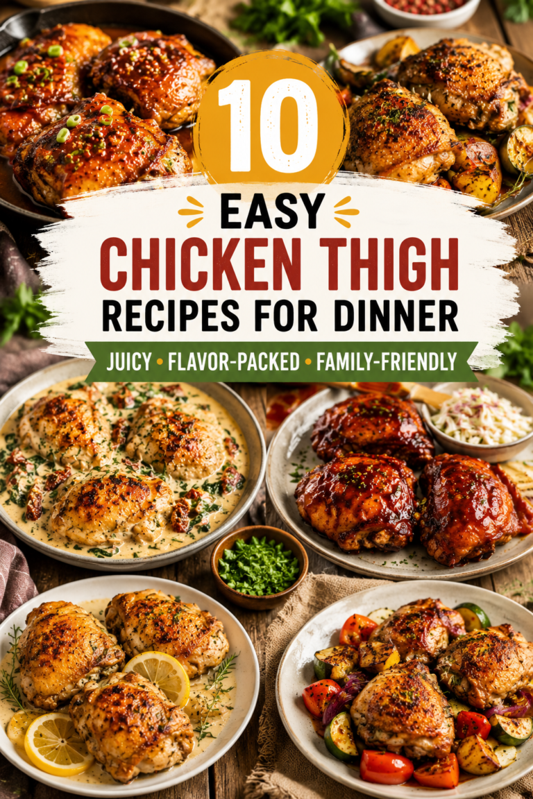 10 Easy Chicken Thigh Recipes for Dinner That Are Juicy, Flavor-Packed, and Family-Friendly