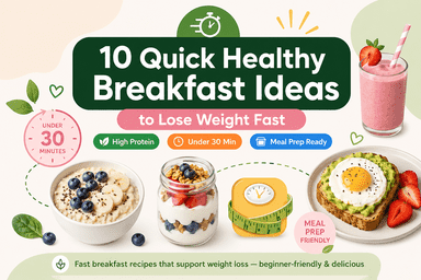 10 Quick Healthy Breakfast Ideas to Lose Weight Fast