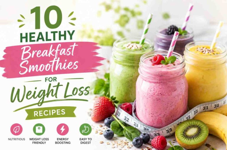 10 Healthy Breakfast Smoothies for Weight Loss Recipes